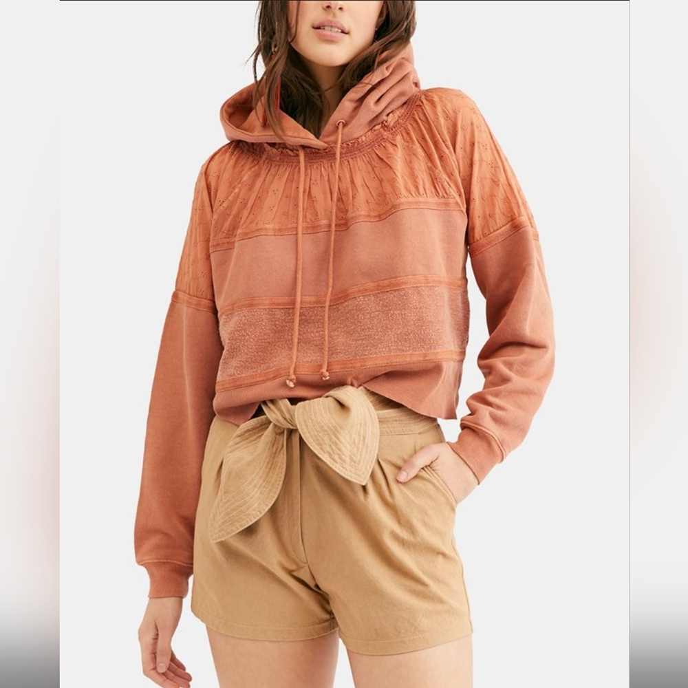 Free People| High Low hoodie Size L